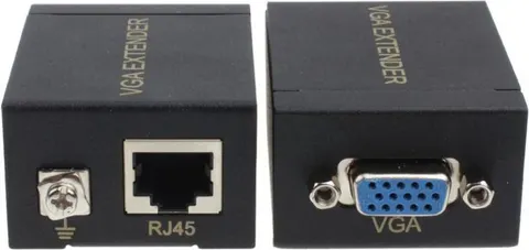 POWERTECH VGA signal extender SLOT-019 μέσω καλωδίου RJ45, 60m