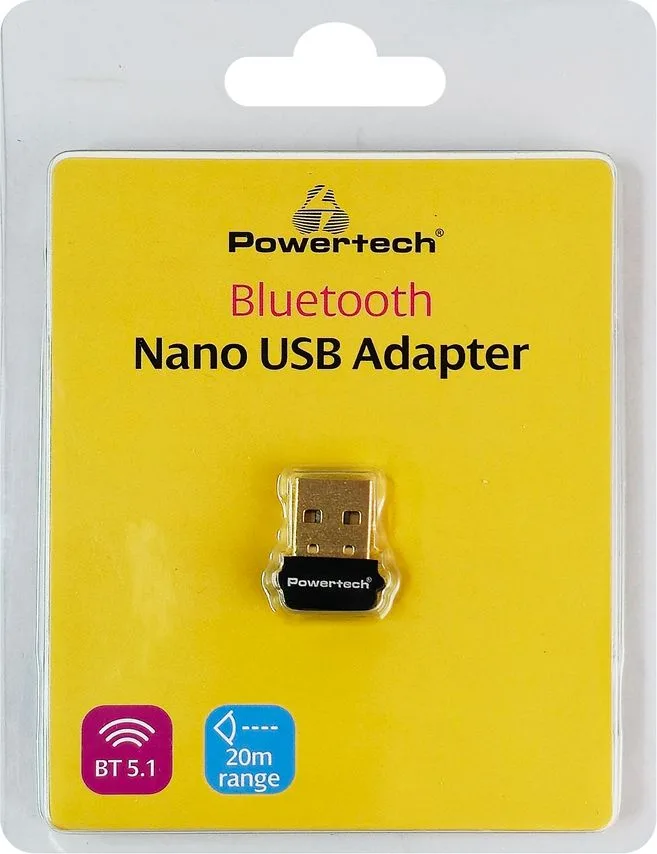 POWERTECH USB Bluetooth 5.1 αντάπτορας PT-1452 με εμβέλεια έως 20m — εικόνα 3