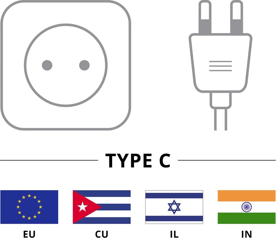 GOOBAY μπαλαντέζα προέκταση ρεύματος 50510, Europlug, 2x 0.75mm², 5m, μαύρη — εικόνα 3