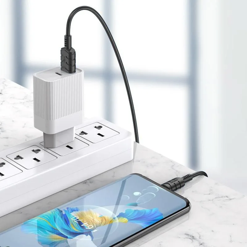 KAKUSIGA καλώδιο USB-C σε USB KSC-710, 3A, 480Mbps, 1.2m, μαύρο — εικόνα 2