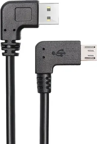POWERTECH καλώδιο USB σε USB Micro CAB-U133, 90°, Easy USB, 1m, μαύρο