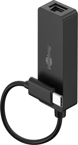GOOBAY αντάπτορας δικτύου 76579, USB-C, 1000Mbps Ethernet, μαύρος