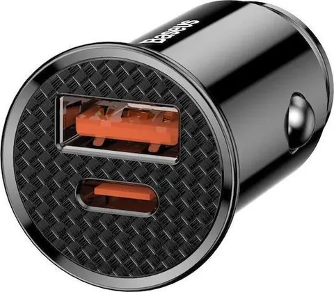BASEUS Primetrip VP2, φορτιστής ΑΥΤΟΚΙΝΗΤΟΥ, USB-A + Type-C, 30W, Cosmic Black