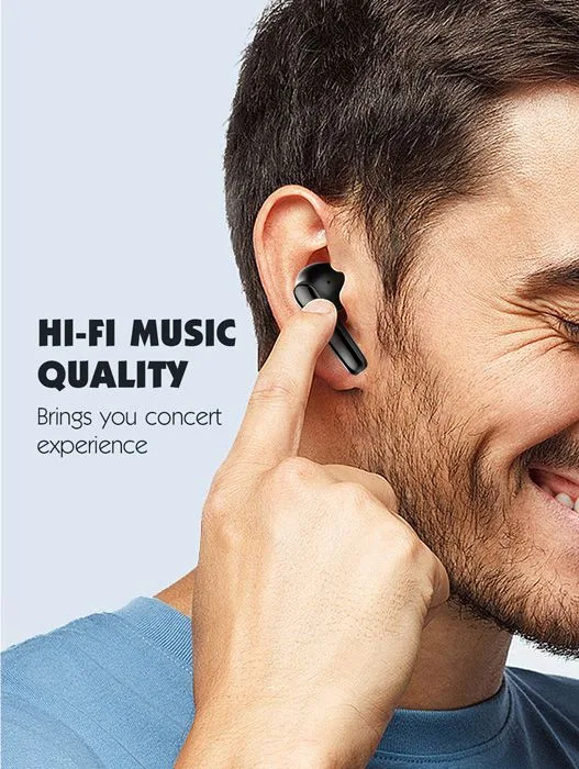 LDNIO earphones με θήκη φόρτισης T01, True Wireless, HiFi, Φ10mm, χρυσά — εικόνα 3