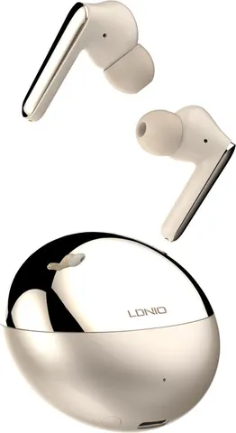 LDNIO earphones με θήκη φόρτισης T01, True Wireless, HiFi, Φ10mm, χρυσά