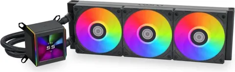 LIAN LI Galahad II LCD 360 Black - AIO GPU Liquid Cooler with ARGB Fans