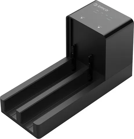 ORICO docking station για 2.5" ή 3.5" SATA HDD/SSD 6528US3-C, 2 θέσεων, 5Gbps, clone function, μαύρο