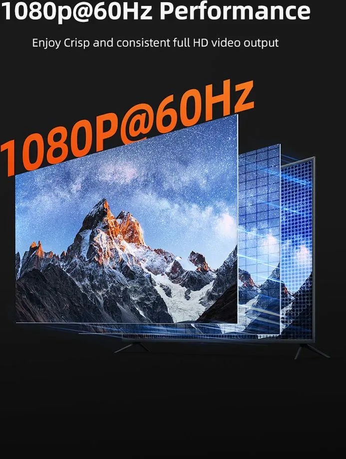 CABLETIME HDMI video extender CT-HEHD-FG60 μέσω καλωδίου RJ45, 1080p/60Hz, έως 60m — εικόνα 3