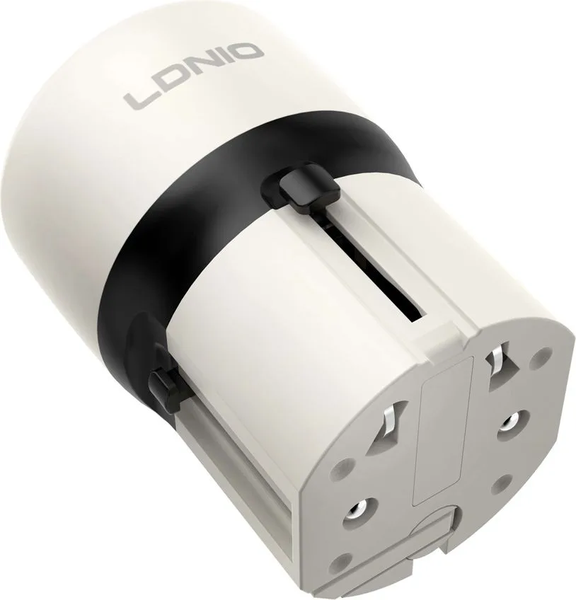 LDNIO φορτιστής τοίχου Q2319 με καλώδιο Lightning, EU/UK/US/AU βύσμα, USB/USB-C, 30W, γκρι — εικόνα 6