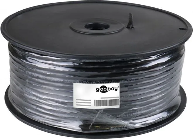GOOBAY καλώδιο δικτύου 57293, CAT 6 U/UTP, CCA, έως 50m, 100m, μαύρο — εικόνα 3