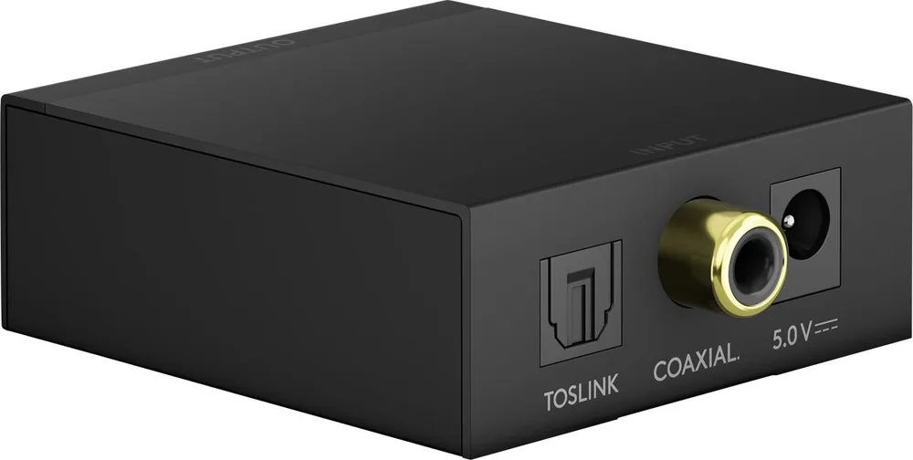 GOOBAY μετατροπέας ήχου 58493, Coaxial/Toslink σε 2x RCA, μαύρος — εικόνα 2