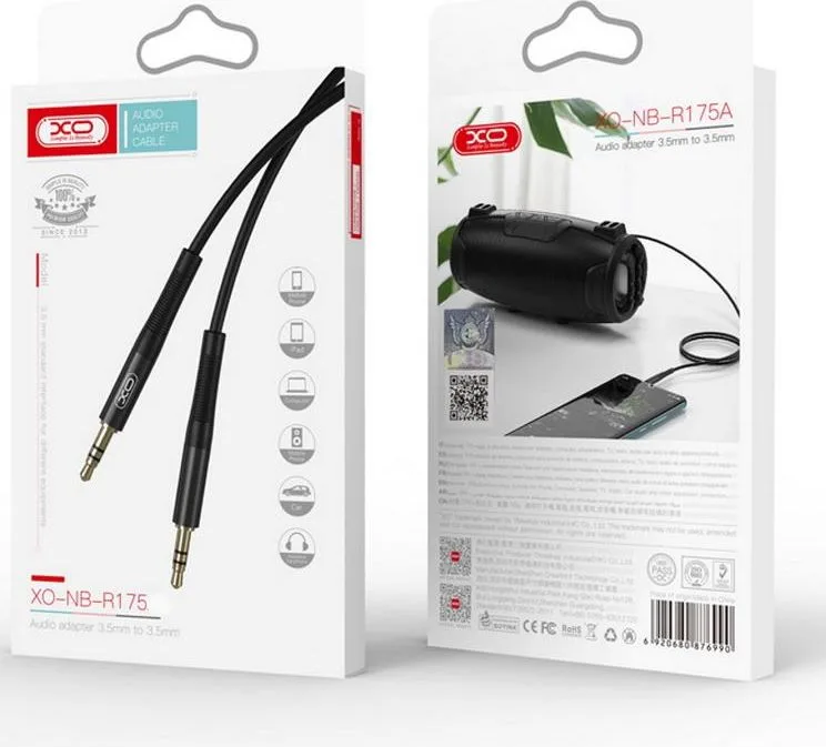 XO NB-R175B καλώδιο ήχου 3.5MM TO 3.5MM 2M — εικόνα 2
