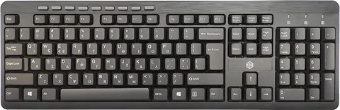 NG πληκτρολόγιο KB106-GR USB Black με Multimedia κουμπιά
