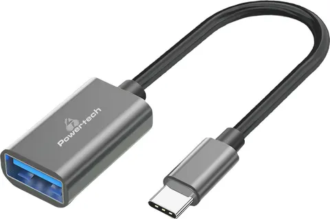 POWERTECH αντάπτορας USB-C σε USB 3.0 PTR-0146, 10 Gbps, γκρι