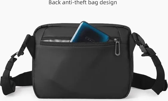 MARK RYDEN τσάντα ώμου MR8616, με θήκη tablet 7.9", 4L, αδιάβροχη, μαύρη — εικόνα 3