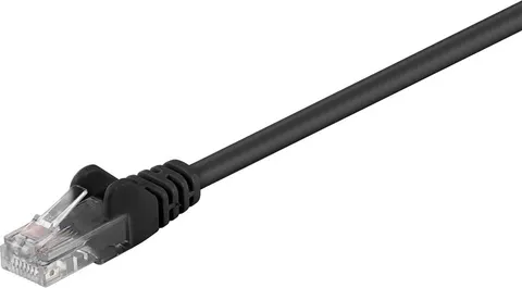 GOOBAY καλώδιο δικτύου 68646, CAT 5e U/UTP, CCA, PVC, 15m, μαύρο
