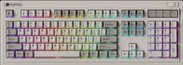 Keychron R6 (R6-M3) QMK Wireless Mechanical Keyboard Brown Switch Hot-Swap RGB 100% US Retro — εικόνα 2