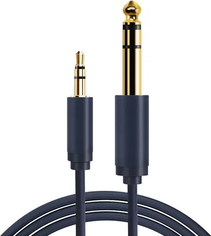 CABLETIME καλώδιο ήχου 3.5mm σε 6.3mm CT-AV321-H11G, 1.8m, μαύρο