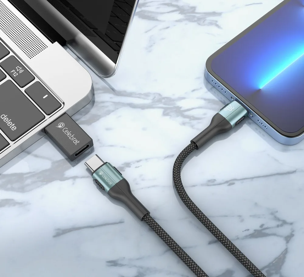CELEBRAT αντάπτορας USB 3.0 σε USB-C CA-01, 3A, 5Gbps, μαύρος — εικόνα 3