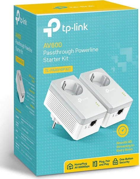 TP-LINK AV600 Passthrough Powerline Starter Kit TL-PA4010P, Ver. 4.0 — εικόνα 2