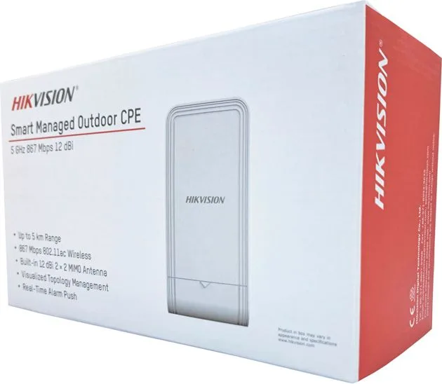 HIKVISION outdoor wireless CPE DS-3WF02C-5AC/O, 867Mbps 5GHz, 12dBi — εικόνα 4