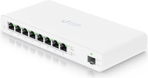 UBIQUITI router UISP-R, 8x Gigabit Ethernet Θύρες, 1000Mbps, PoE 30W