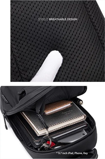 ARCTIC HUNTER τσάντα Crossbody XB00526 με θήκη tablet, 3L, γκρι — εικόνα 2