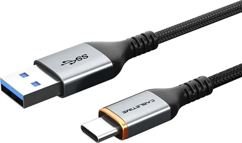 CABLETIME καλώδιο USB-C σε USB CT-AMCMG1, 3A, 5Gbps, 0.5m, μαύρο