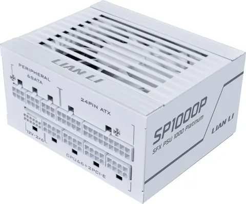 LIAN LI SP0850P White - 850W 80+ Platinum PSU - 10 Years Warranty - 12V-2x6 - Japanese Capacitors