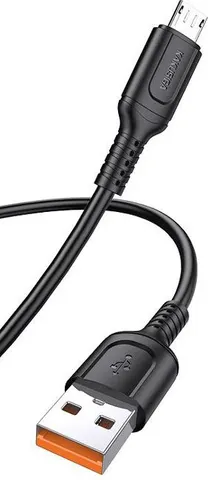 KAKUSIGA καλώδιο micro USB σε USB KSC-805, 2.4A, 480Mbps, 1m, μαύρο