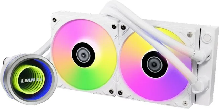 LIAN LI Galahad II Trinity 240 White - AIO GPU Liquid Cooler with ARGB Fans — εικόνα 2