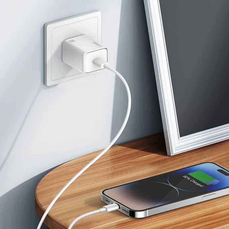 LDNIO καλώδιο Lightning σε USB-C MFi01, MFi, 30W, 480Mbps, 1m, λευκό — εικόνα 4