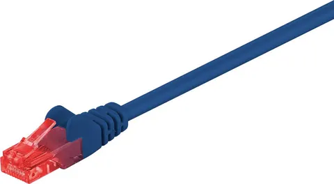 GOOBAY καλώδιο δικτύου 95588, CAT 6 U/UTP, CCA, PVC, 1.5m, μπλε