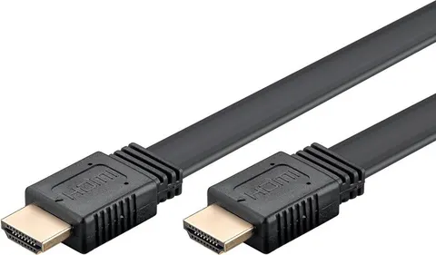 GOOBAY καλώδιο HDMI 77145 με Ethernet, flat, 8K/60Hz, 48 Gbps, 3m, μαύρο