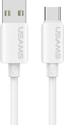 USAMS καλώδιο USB-C σε USB SJ786, σιλικόνης, 3A, 480Mbps, 1m, λευκό