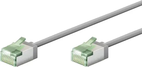 GOOBAY καλώδιο δικτύου 74348, CAT 8.1 U/FTP, ultra slim, copper, 40Gbps, 3m, γκρι