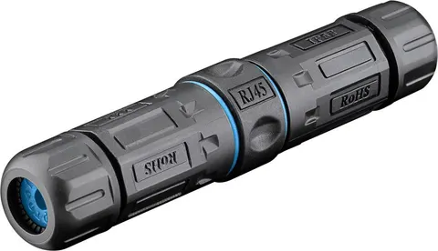 GOOBAY αδιάβροχος σύνδεσμος RJ45 Cat 6A 59582, IP68, μαύρος