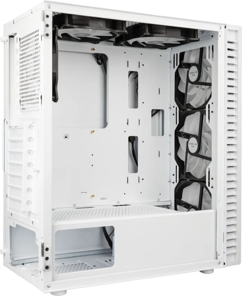 Kolink Observatory HF Glass ARGB Midi Tower Case - White (with 6 ARGB fans - 3x140mm & 3x120mm ) — εικόνα 6