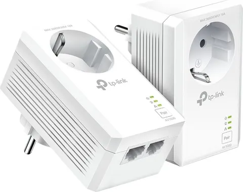 TP-LINK powerline kit TL-PA7027P KIT, passthrough, AV1000 1000Mbps, V1.0