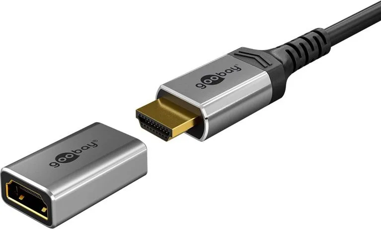 GOOBAY αντάπτορας HDMI 72008, Ethernet, 8K/60Hz, 4K/120Hz, 48 Gbps, γκρι — εικόνα 2