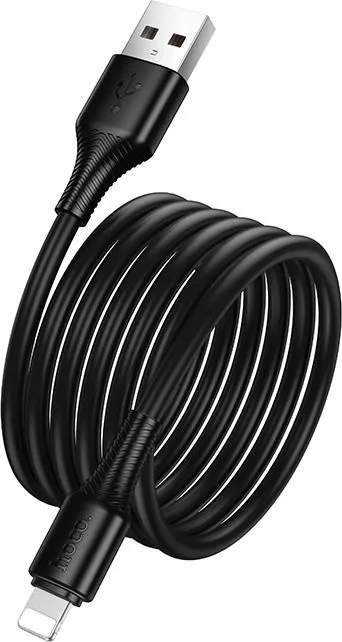 HOCO X120 Beneficio καλώδιο USB TO Lightning, 1m, 27W, μαύρο — εικόνα 3