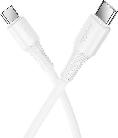 HOCO X120 Beneficio καλώδιο Type-C TO Type-C, 1m, 27W, λευκό