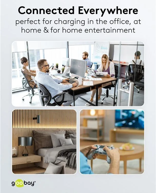 GOOBAY καλώδιο USB-C σε 2x USB-C 75739, 60W, 480Mbps, 1.5m, γκρι — εικόνα 7