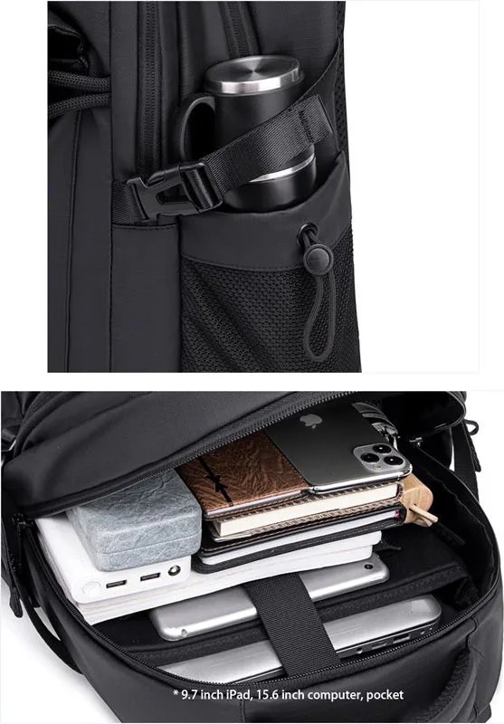 ARCTIC HUNTER τσάντα πλάτης B00531 με θήκη laptop 15.6", 25L, μαύρη — εικόνα 2