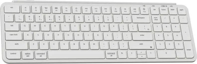 Keychron B2 Pro (B2P-K8) Ultraslim Mini Wireless BT Keyboard ZMK Online customize White 96% US Lay — εικόνα 2