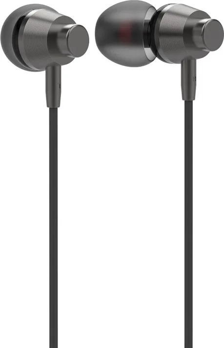 LDNIO earphones με μικρόφωνο HP05, 3.5mm σύνδεση, Φ10mm, 1.2m, γκρι — εικόνα 2