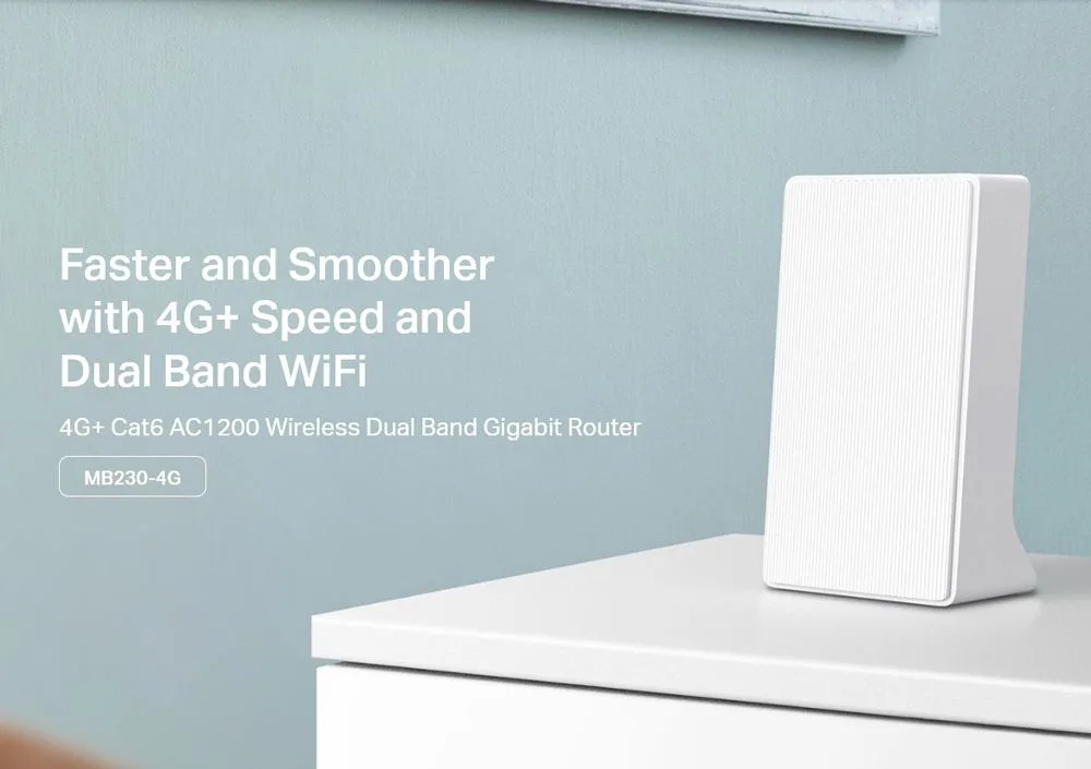 MERCUSYS router MB230-4G, 4G+ Cat6, 1200Mbps AC1200, Ver 1.0 — εικόνα 2