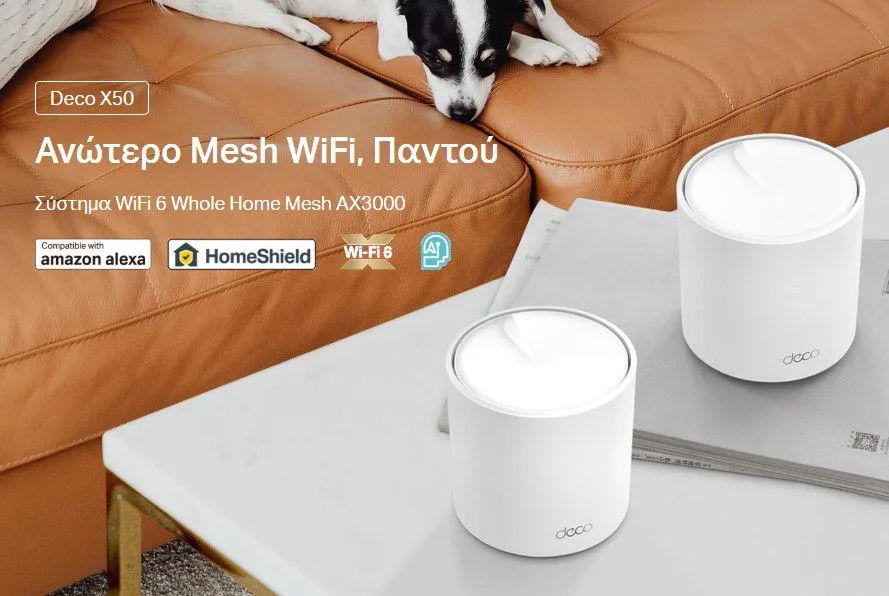 TP-LINK Home Mesh WiFi 6 System Deco X50, 3000Mbps AX3000, V1.0 — εικόνα 2