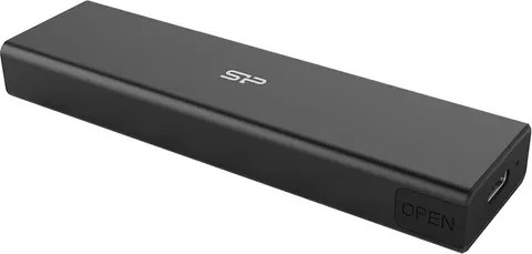 SILICON POWER θήκη για M.2 PCIe NVMe/SATA SSD PD60, tool free, 10Gbps, μαύρη