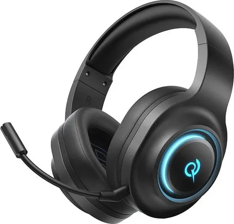 QCY Heroad V200 Wireless Quad Black - Bluetooth & WiFi & USB-A & USB-C RGB Gaming Headset PS4/PS5/PC